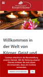 Mobile Screenshot of koerpertraeume.de